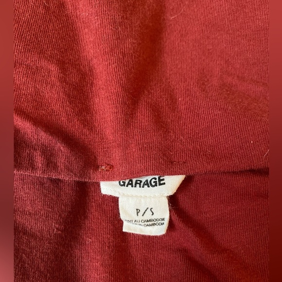 Set of 2 Garage Cropped Tube Tops In Red and Green. - Picture 8 of 8